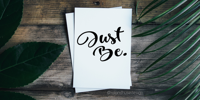 Just Be Demo Font poster