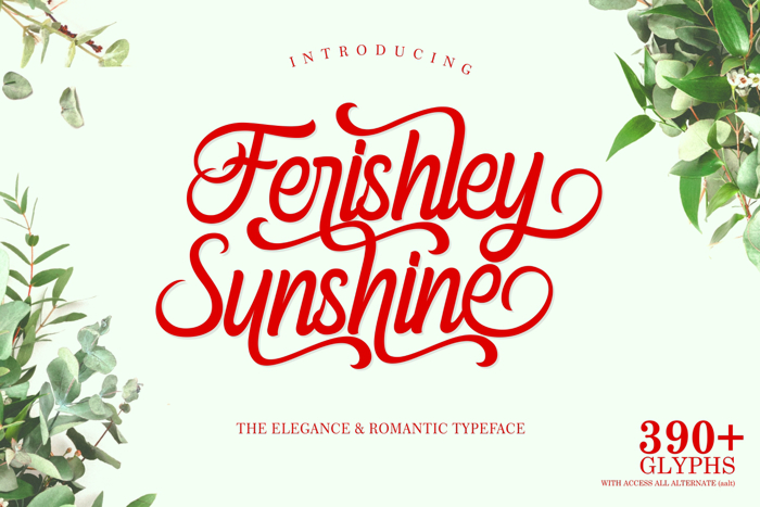 Ferishley Sunshine Font poster