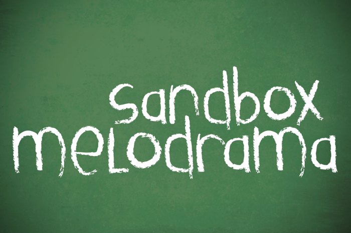 Sandbox Melodrama Font poster