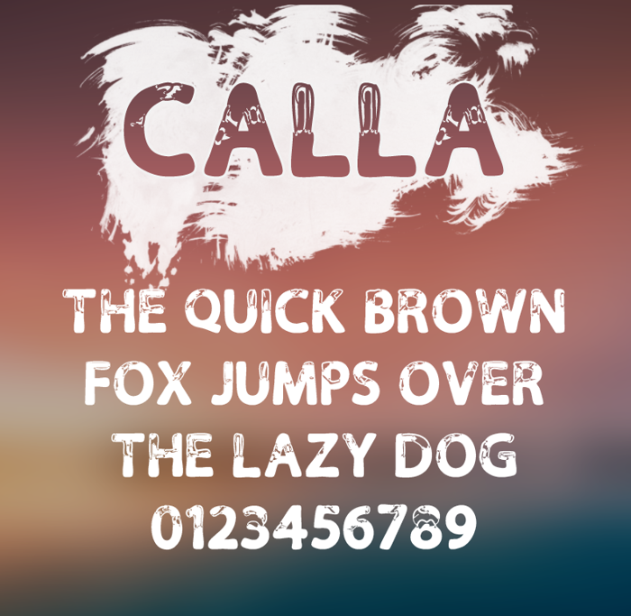 Calla Font poster