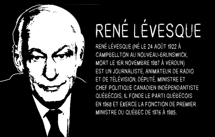 Rene Levesque Font poster