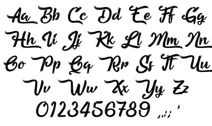 Beautiful Fascination Font poster