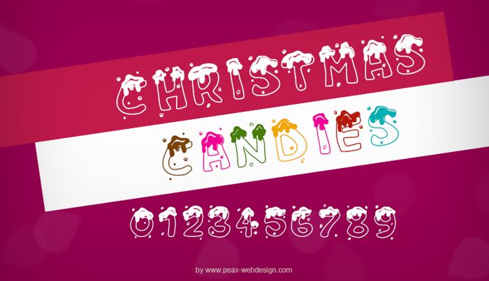 PW Christmas Candies Font
