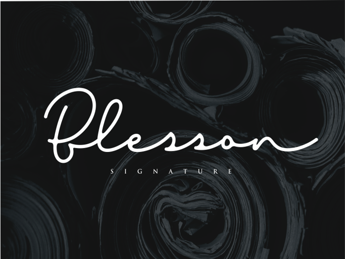 Blesson Font poster