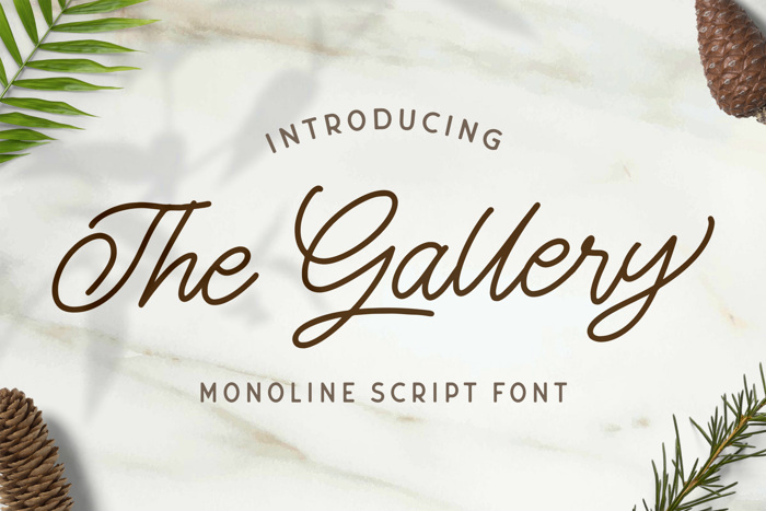 The Gallery Font poster