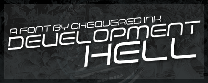 Development Hell Font poster