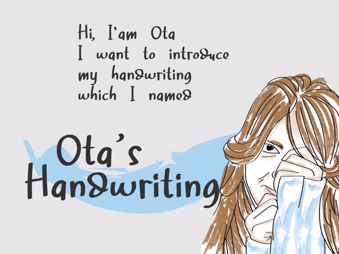 Ota 's Handwriting Font poster