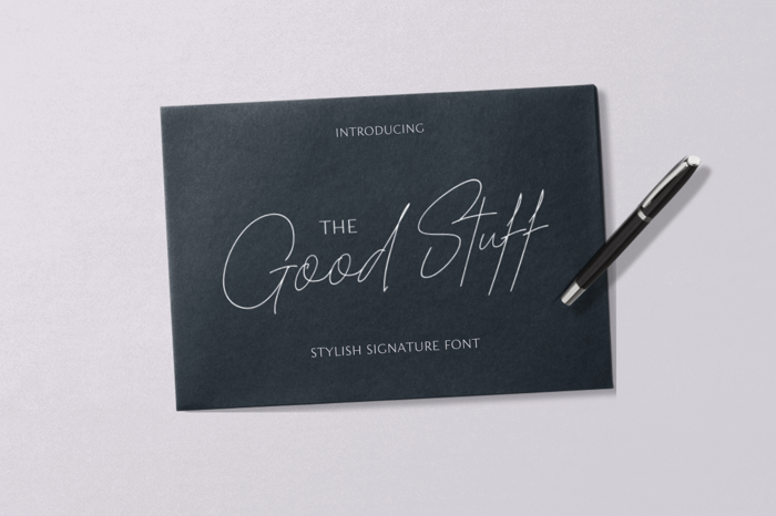The Good Stuff Font poster