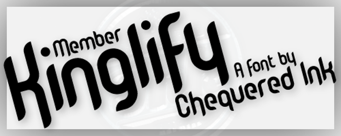 Member Kinglify Font poster