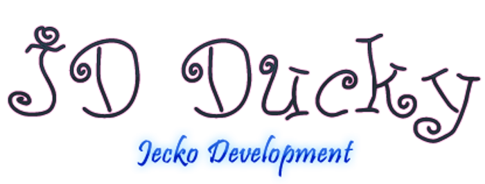 JD Ducky Font poster