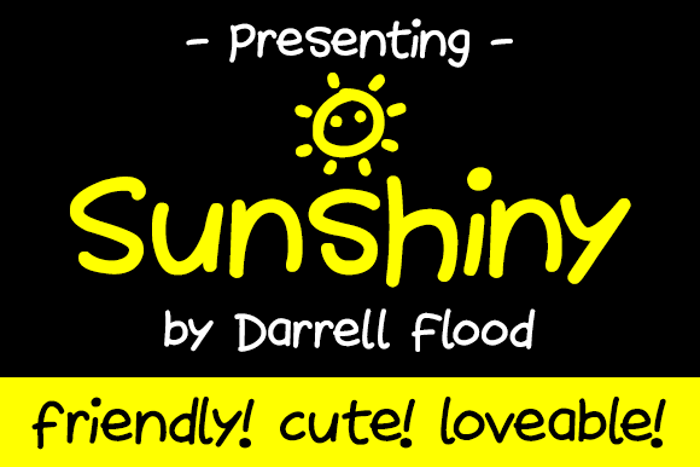 Sunshiny Font poster