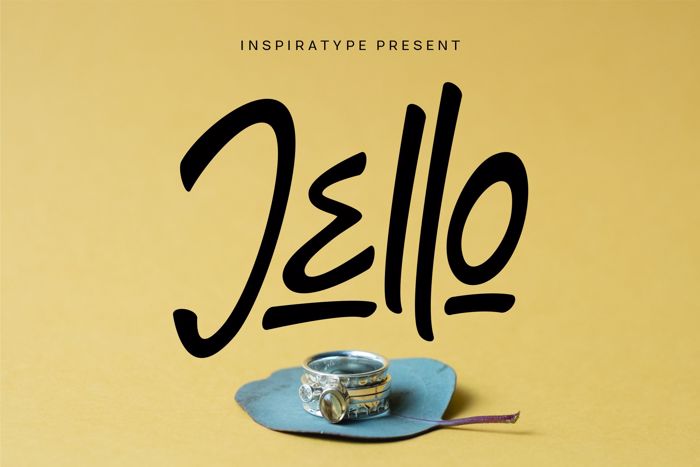 Jello Font poster