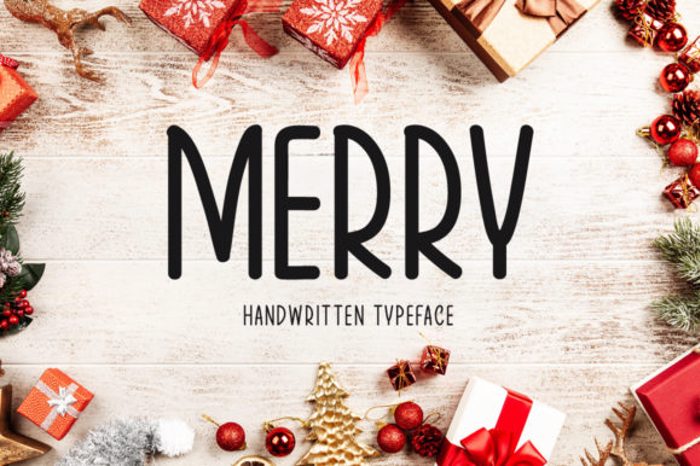 Merry Font poster