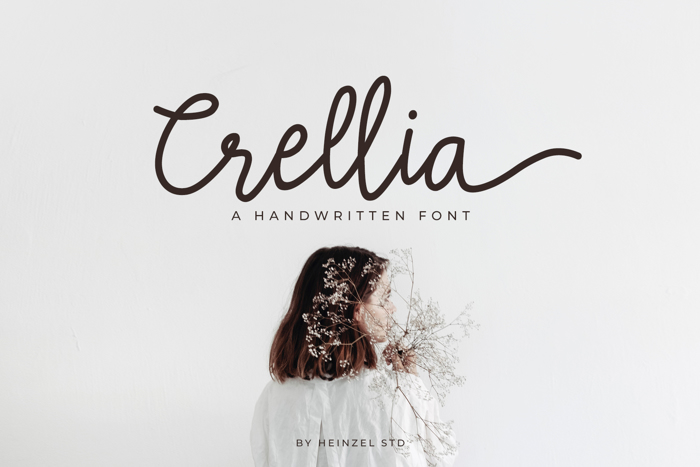Crellia Font poster