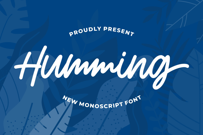 Humming Font poster