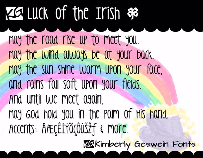 KG Luck of the Irish poster