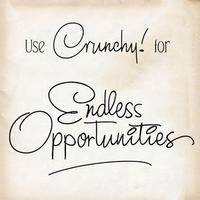 Crunchy Font poster