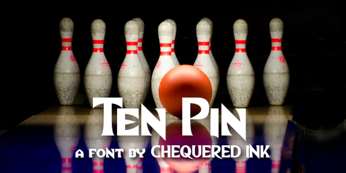 Ten Pin Font poster