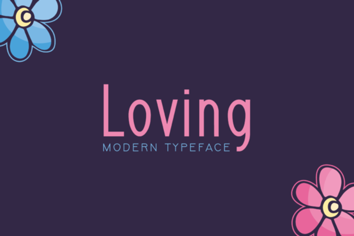 Loving Font poster
