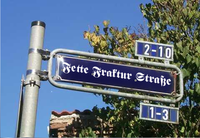 Fette UNZ Fraktur Font poster