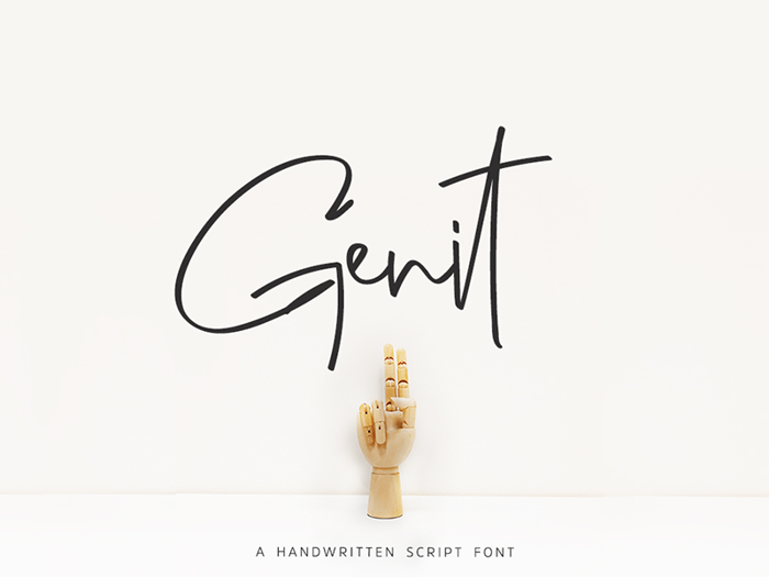 Genit Font poster
