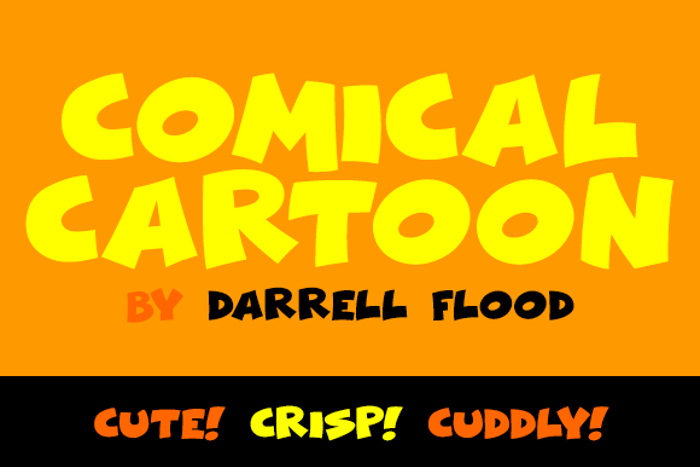 Comical Cartoon Font poster