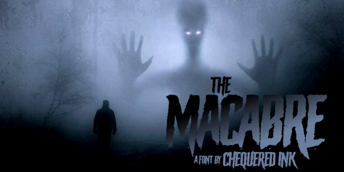 The Macabre Font poster