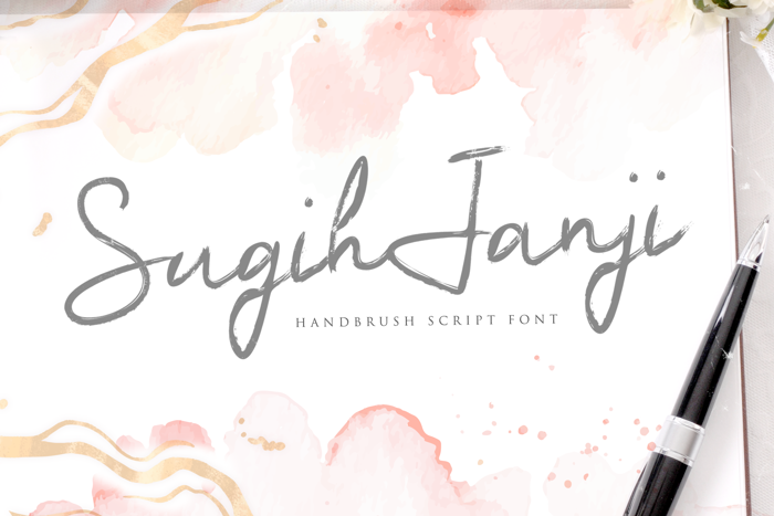 Sugih Janji Font poster