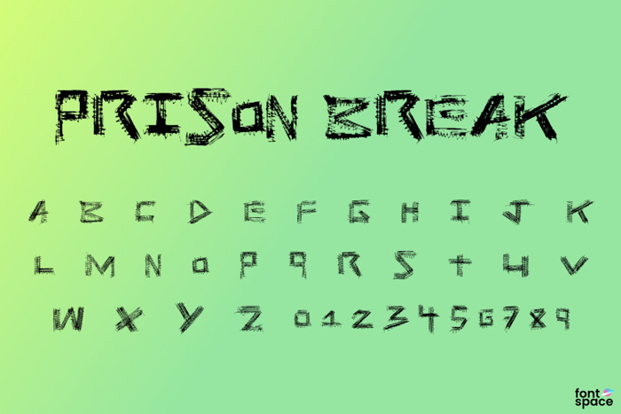 Prison Break Font poster