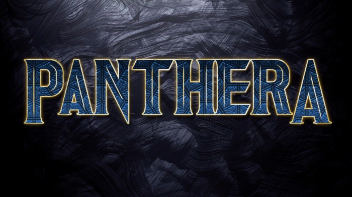 Panthera Font poster
