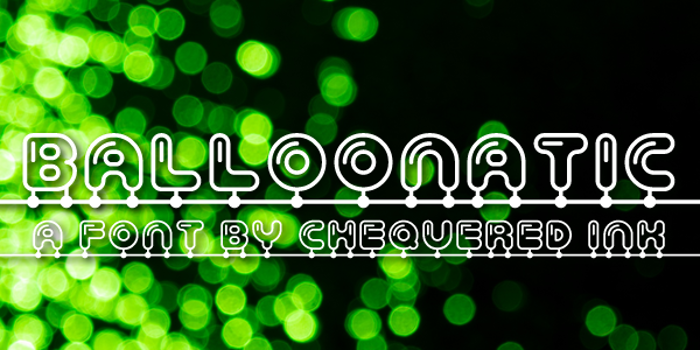 Balloonatic Font poster