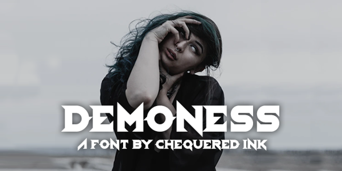 Demoness Font poster