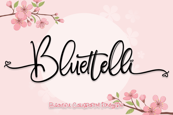 Bluettelli Font poster
