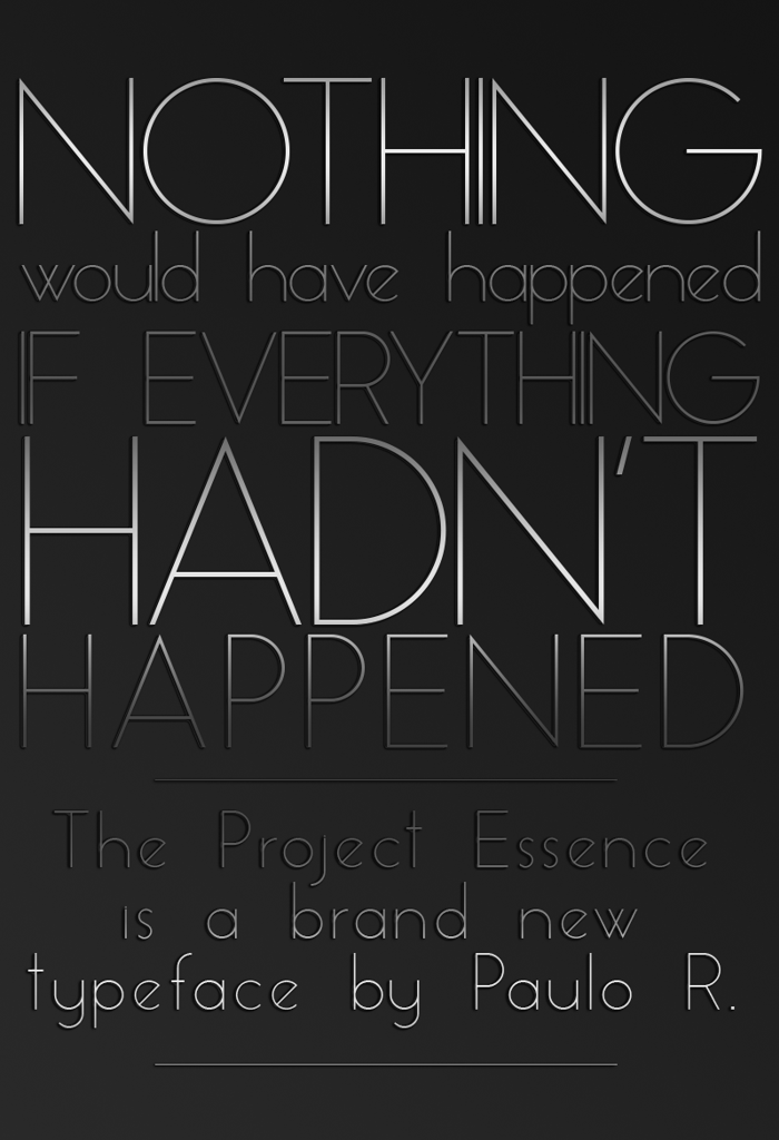 EssenceSans Font poster