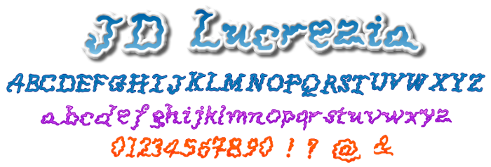 JDLucrezia Font poster
