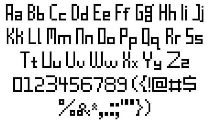I Dare You Font poster