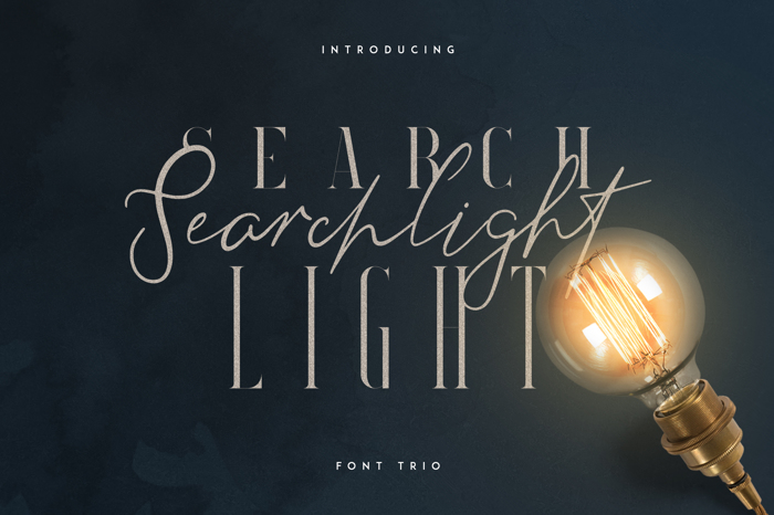 Searchlight Font poster