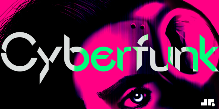 Cyberfunk Font poster
