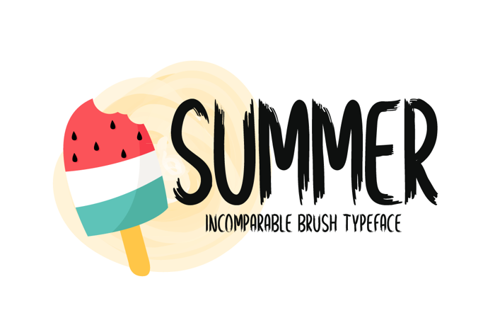 Summer Font poster