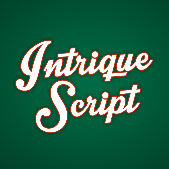 Intrique Script Font poster