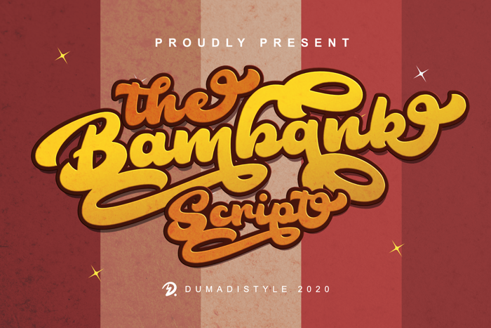 The Bambank Script Font poster