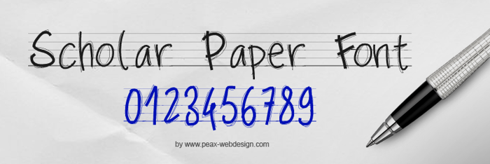 PWScolarpaper Font