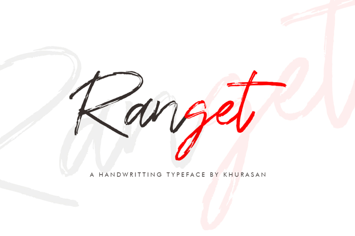 Ranget Font poster