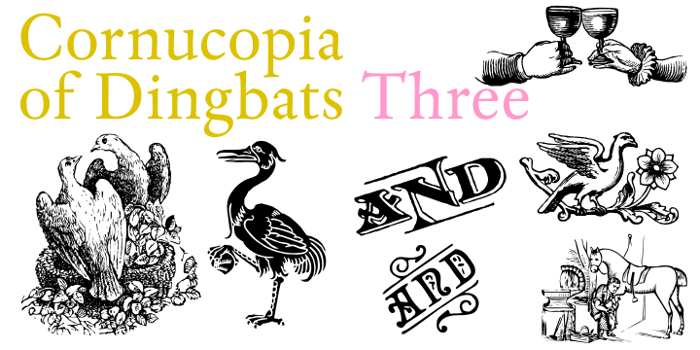 Cornucopia of Dingbats Three Font poster
