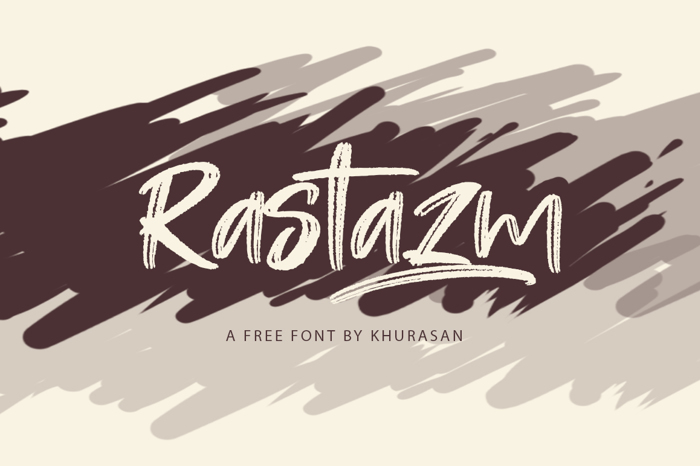 Rastazm Font poster