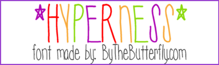 Hyperness Font poster