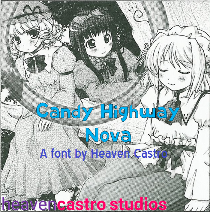 Candy Highway Nova Font poster