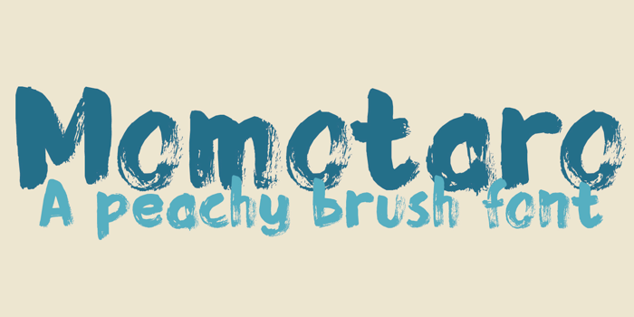 DK Momotaro Font poster