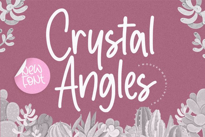 Crystal Angles Font poster