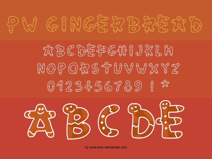 PWGingerbread Font